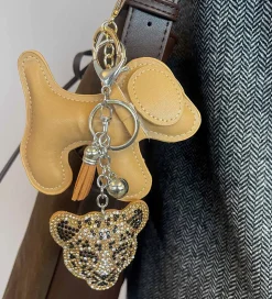 By Stær Nøglering - Leopard - Brun