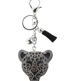 By Stær Nøglering - Leopard - Grå