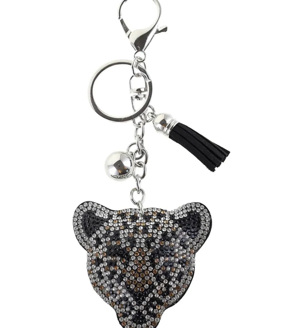 By Stær Nøglering - Leopard - Grå