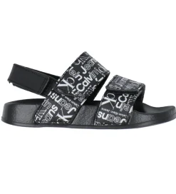Calvin Klein Badesandaler - Velcro - Sort m. Hvid