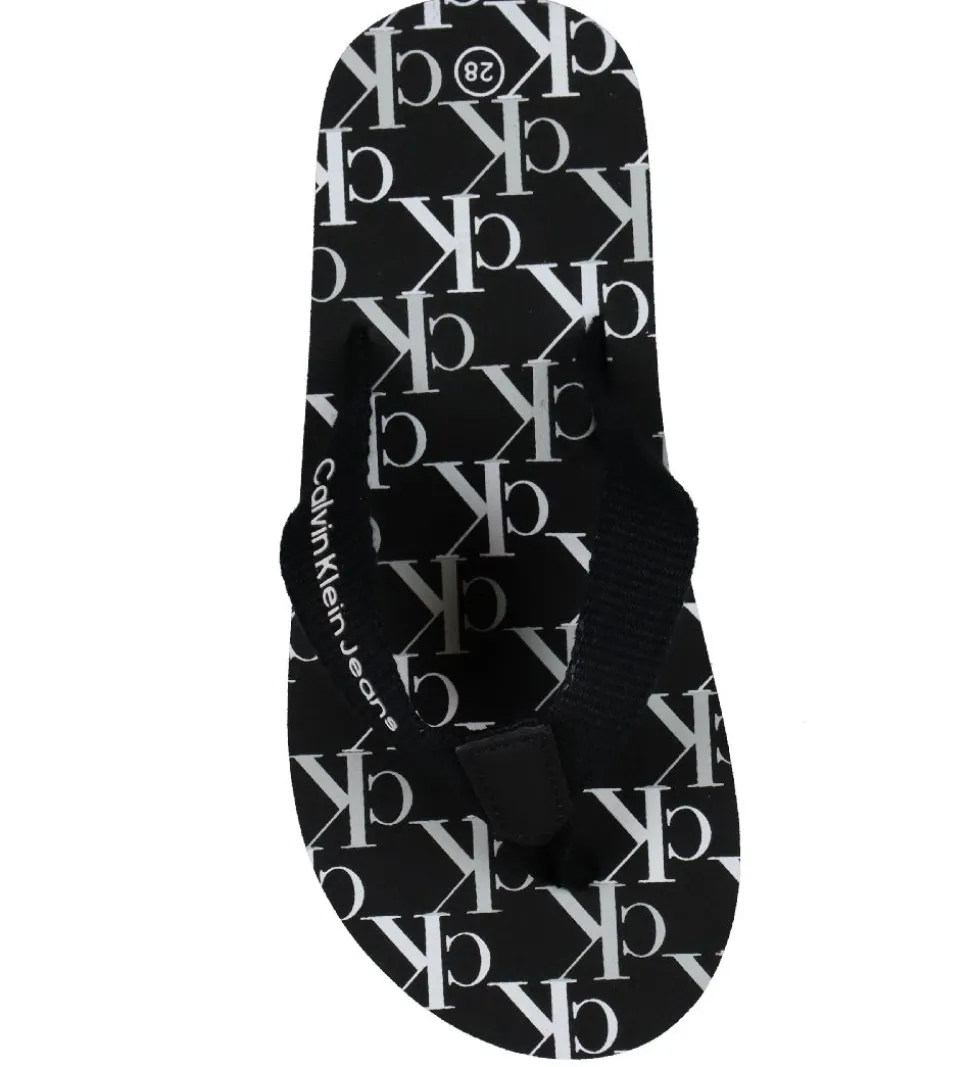 Calvin Klein Klipklapper - Logo Print - Sort