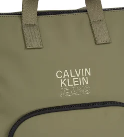 Calvin Klein Pusletaske - Rubber Diaper BP - Dusty Olive