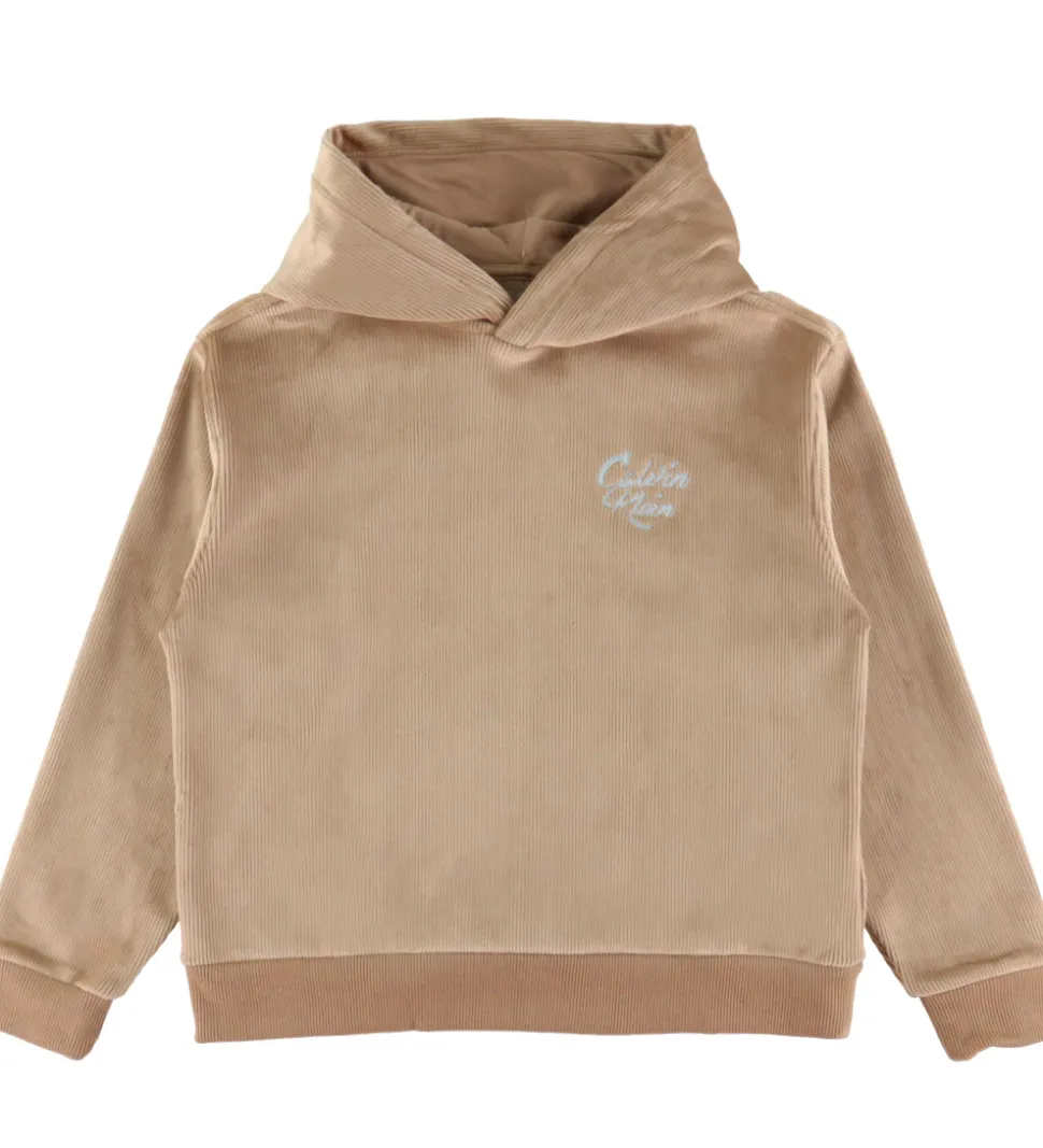 Calvin Klein Sæt - Hættetrøje/Bukser - Fløjl - Woodsmoke