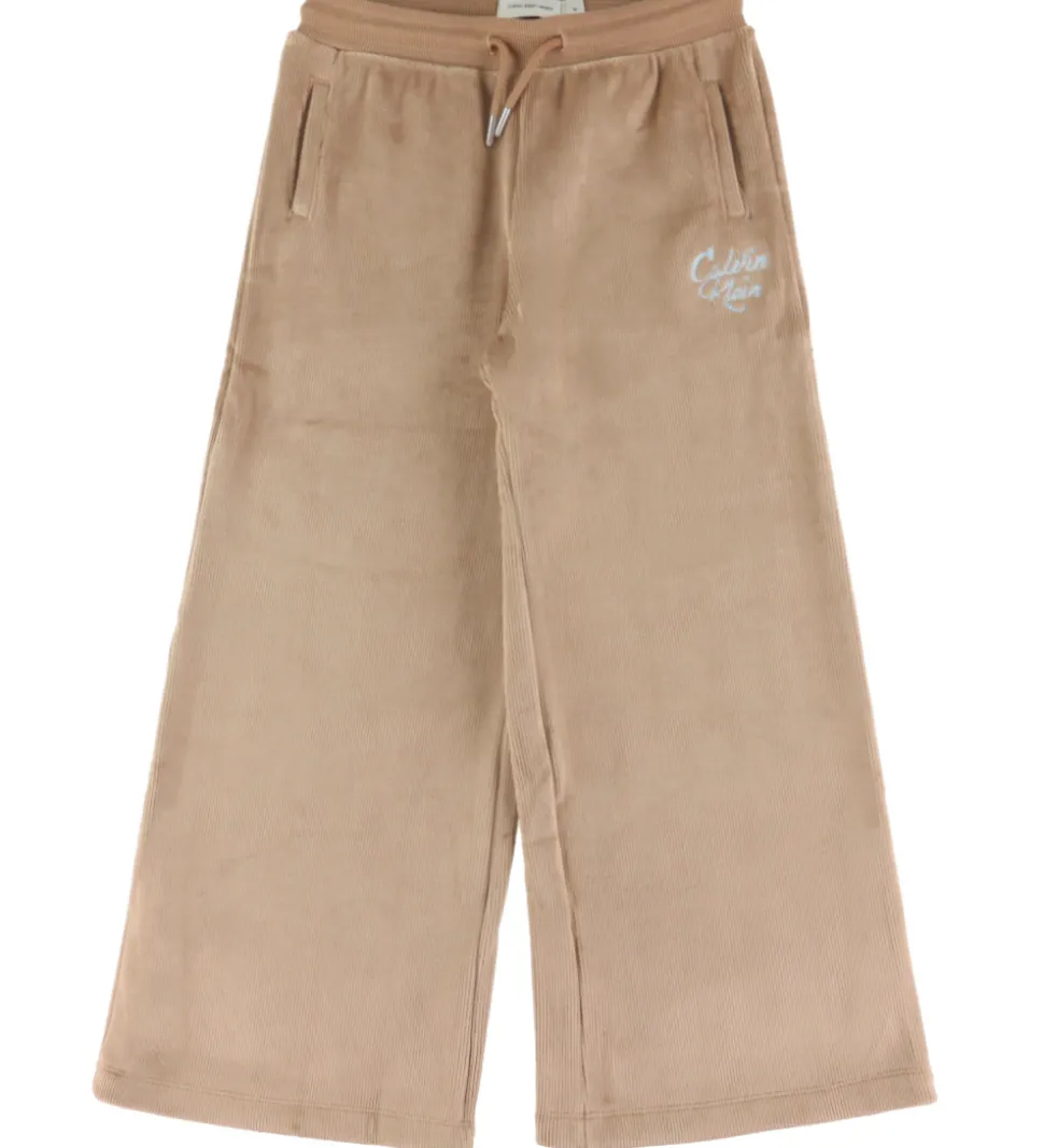 Calvin Klein Sæt - Hættetrøje/Bukser - Fløjl - Woodsmoke