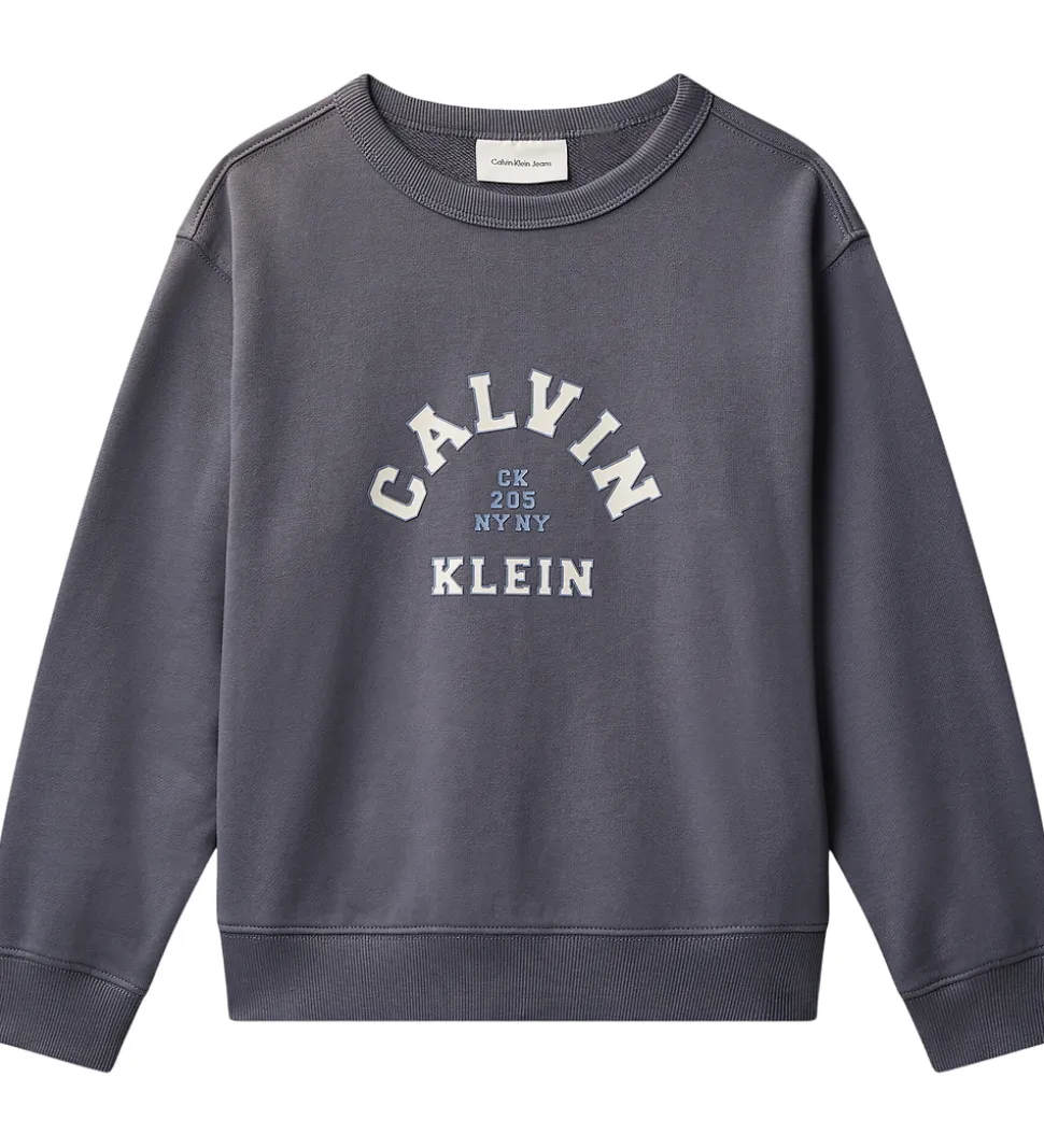 Calvin Klein Sweatshirt - Varsity - Coal Grey