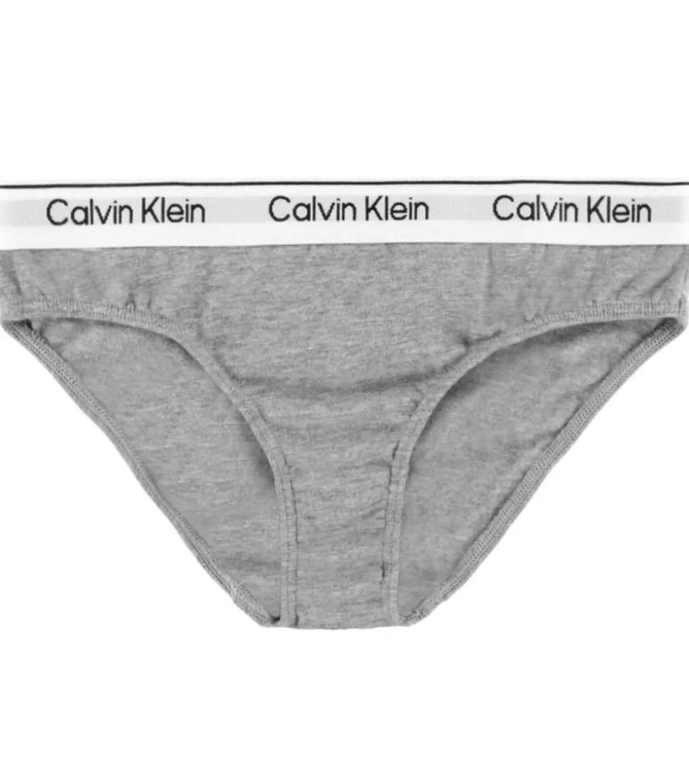 Calvin Klein Trusser - 2-pak - Silver eony/Gråmeleret