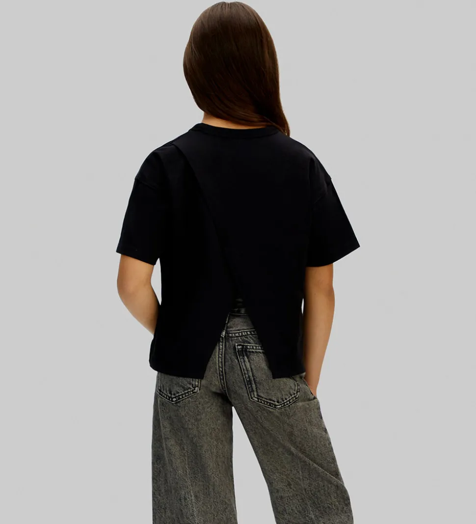 Calvin Klein T-shirt - Folded Logo Label - CKBlack