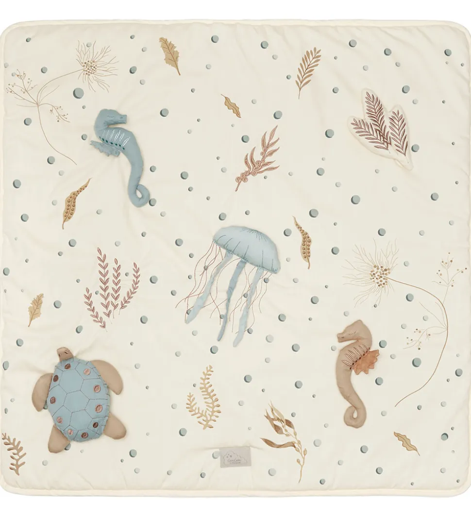 Cam Cam Aktivitetstæppe - 80x80 cm - Sea Garden