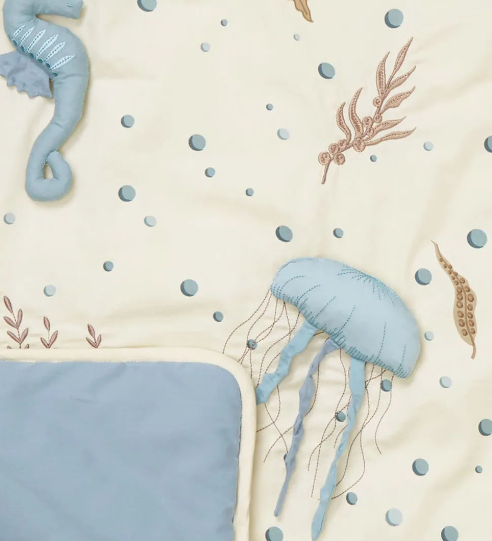 Cam Cam Aktivitetstæppe - 80x80 cm - Sea Garden