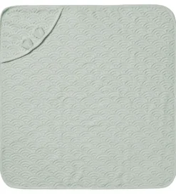 Cam Cam Babyhåndklæde - 80x80 cm - Dusty Green m. Ører