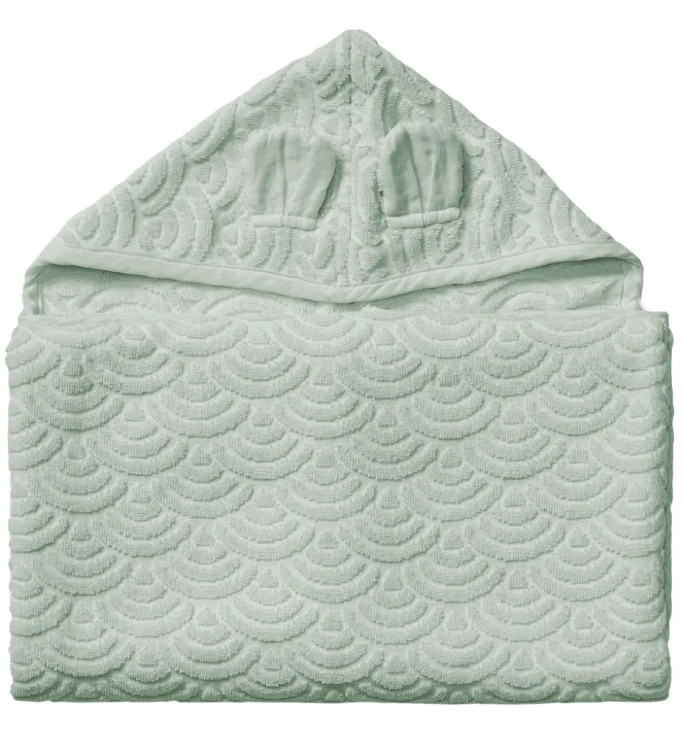 Cam Cam Babyhåndklæde - 70x130 cm - Dusty Green m. Ører