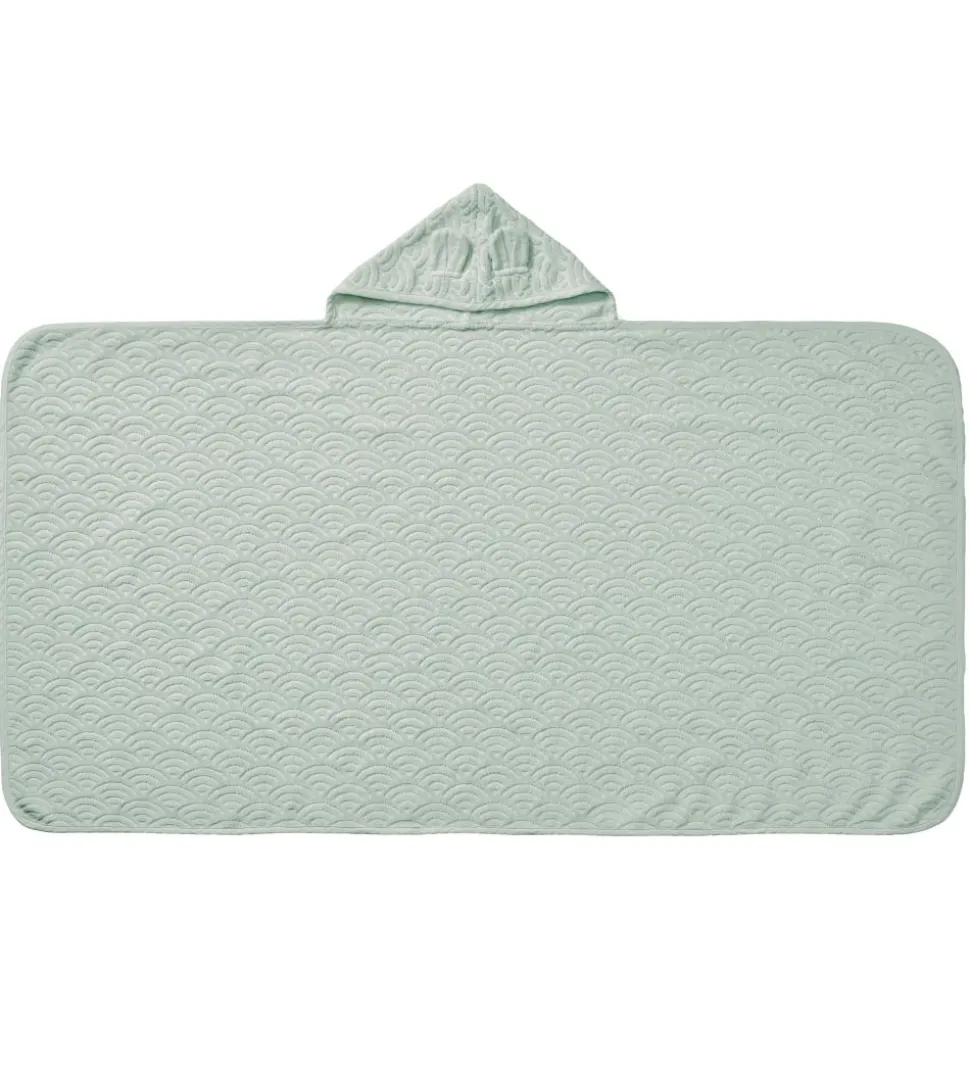 Cam Cam Babyhåndklæde - 70x130 cm - Dusty Green m. Ører