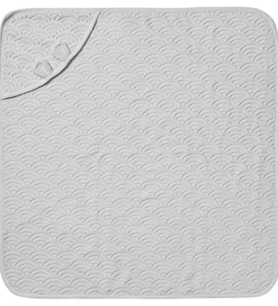 Cam Cam Babyhåndklæde - 80x80 cm - Classic Grey m. Ører