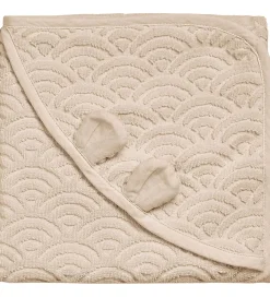 Cam Cam Babyhåndklæde - 80x80 cm - Almond m. Ører