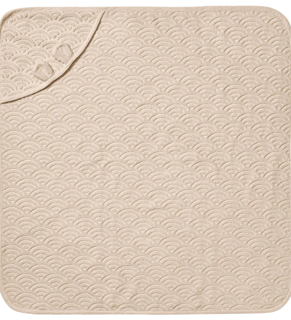 Cam Cam Babyhåndklæde - 80x80 cm - Almond m. Ører