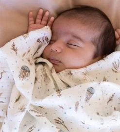 Cam Cam Babysvøb - 120x120 cm - Sea Garden