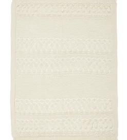 Cam Cam Babytæppe - Strik - Pointelle - Off White