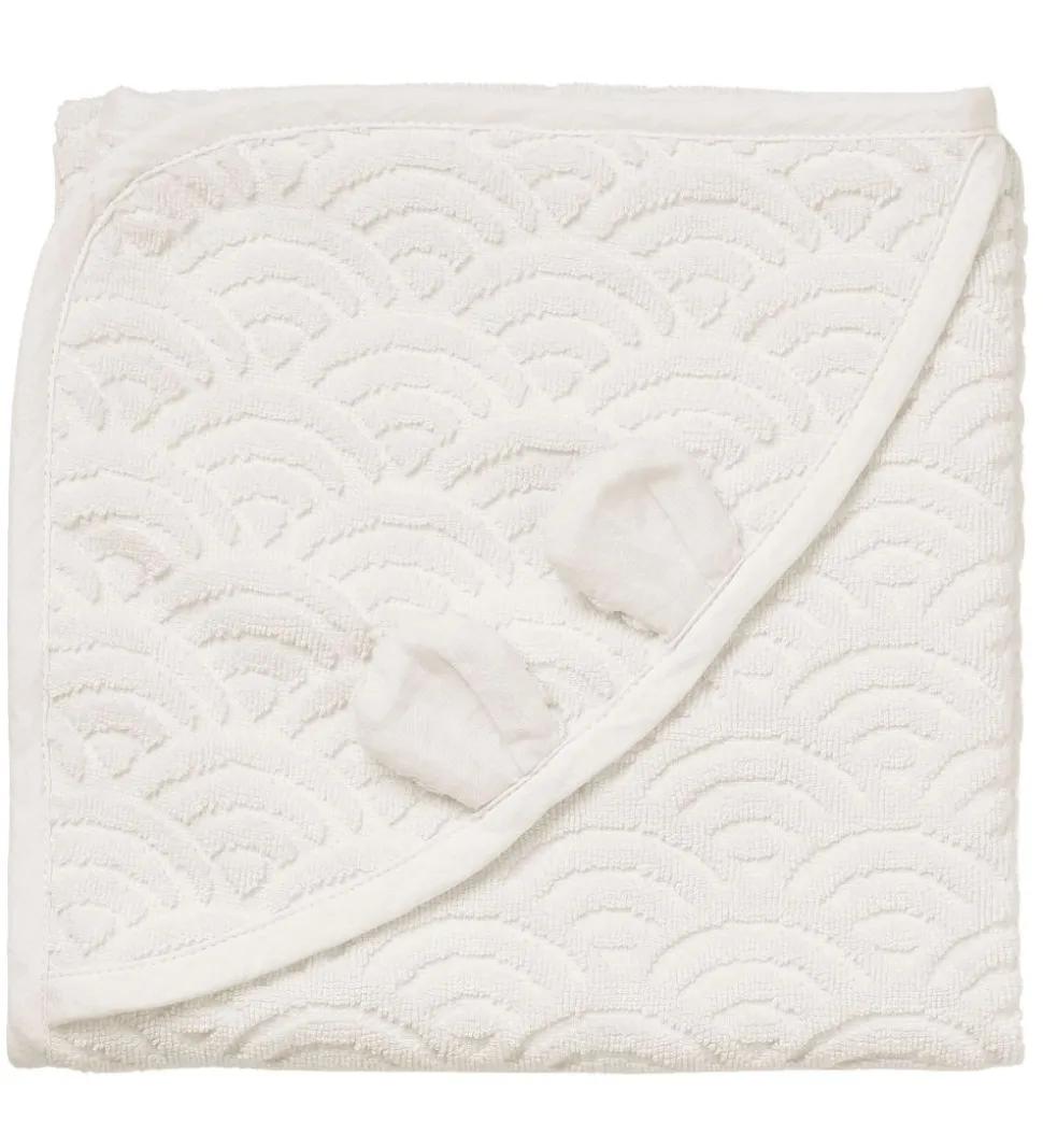 Cam Cam Badeslag - 80x80 - Off-White m. Ører