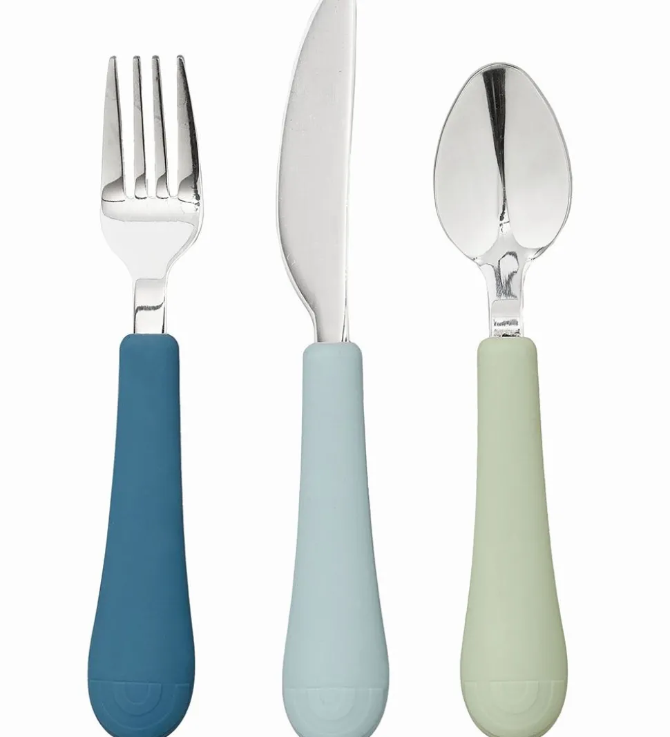 Cam Cam Bestiksæt - Silikone - Rainbow - Ocean Mix