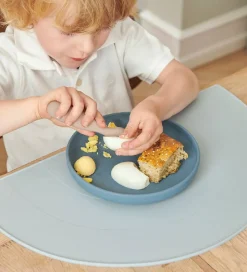 Cam Cam Dækkeserviet - Silikone - Regnbue - Petroleum