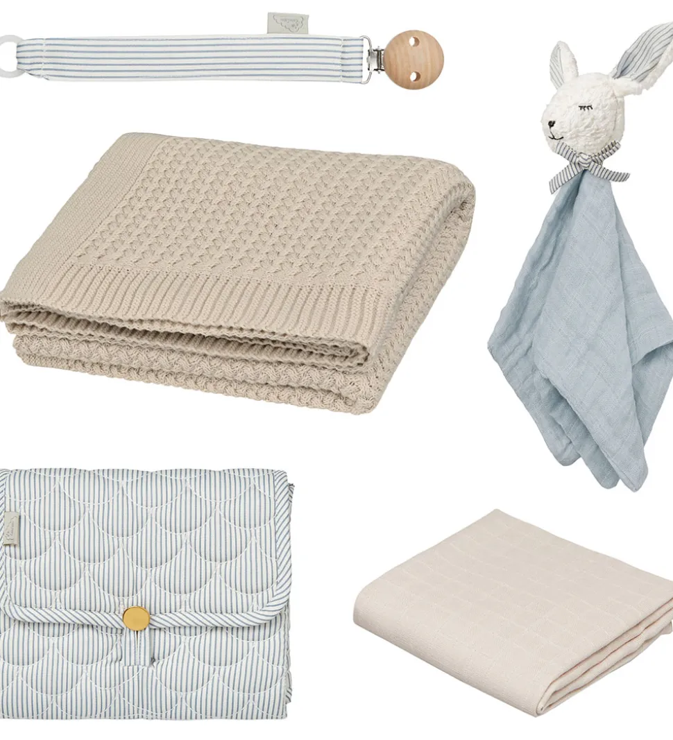 Cam Cam Gaveæske - Babyshower - Classic Stripes Blue