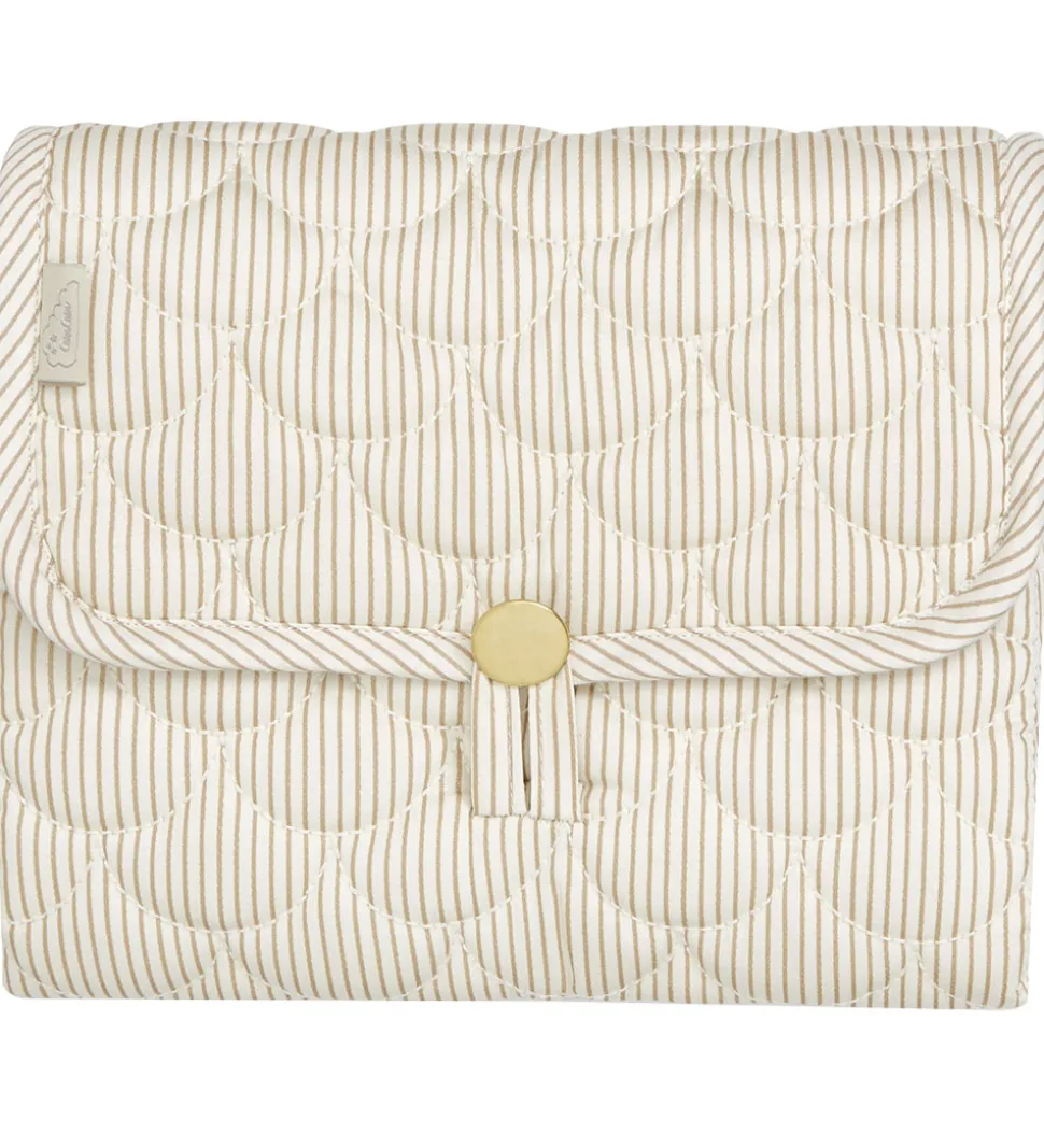 Cam Cam Pusleunderlag - Classic Stripes Camel