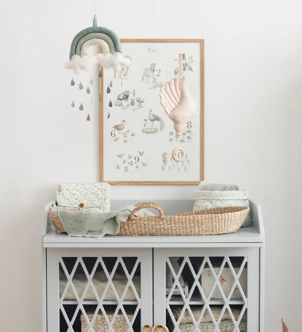 Cam Cam Pusleunderlag - Quilted - Green Leaves