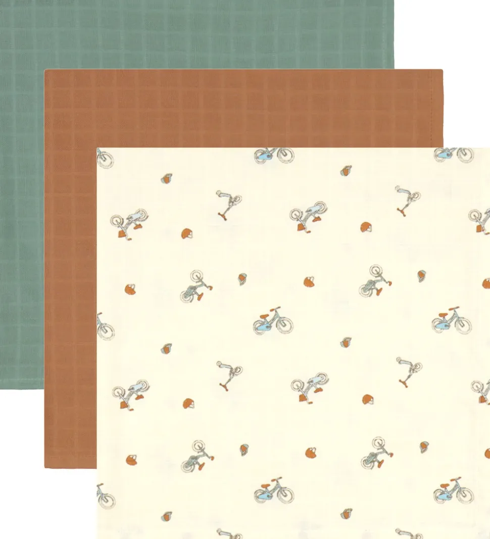 Cam Cam Stofbleer - 70x70 cm - 3-pak - Bicycles