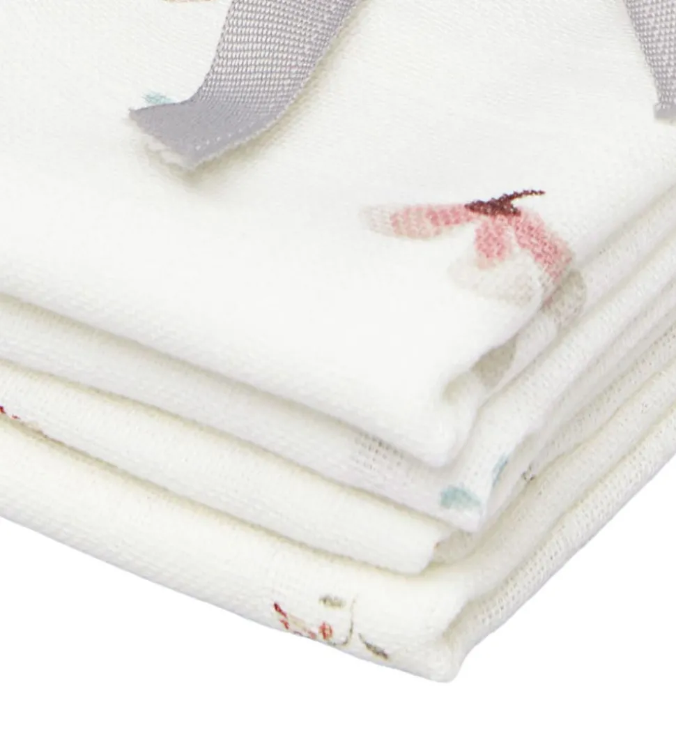 Cam Cam Vaskeklude - 4-pak - Mix Poppies - Windflower Creme