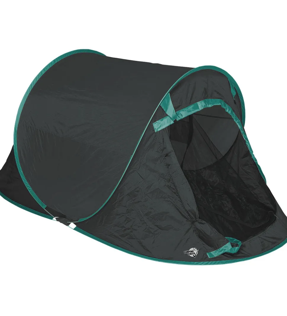 Camping Check Pop-Up Telt - 2 Personers - 220x120x85cm