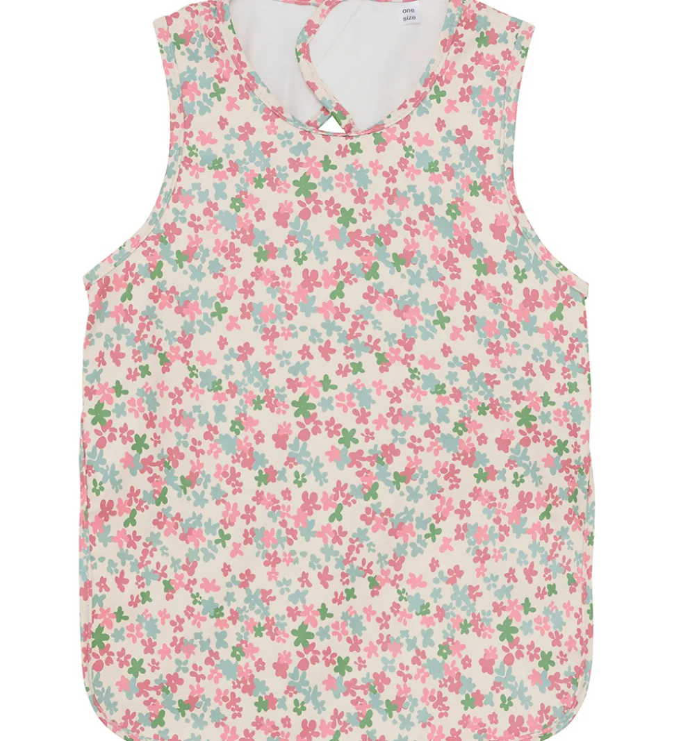 CeLaVi Forklæde - PU - Brandied Apricot m. Blomster