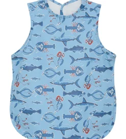 CeLaVi Forklæde - PU - Federal Blue m. Havdyr