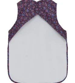 CeLaVi Forklæde - PU - Plum Perfect m. Blomster