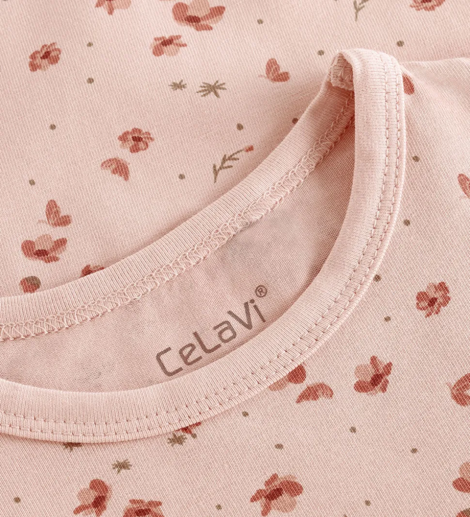 CeLaVi Natkjole - AOP - Sepia Rose