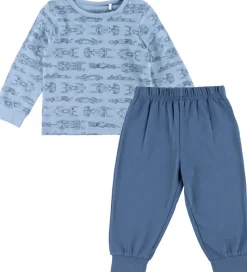 CeLaVi Nattøj - 2-delt - Ashley Blue m. Racerbiler