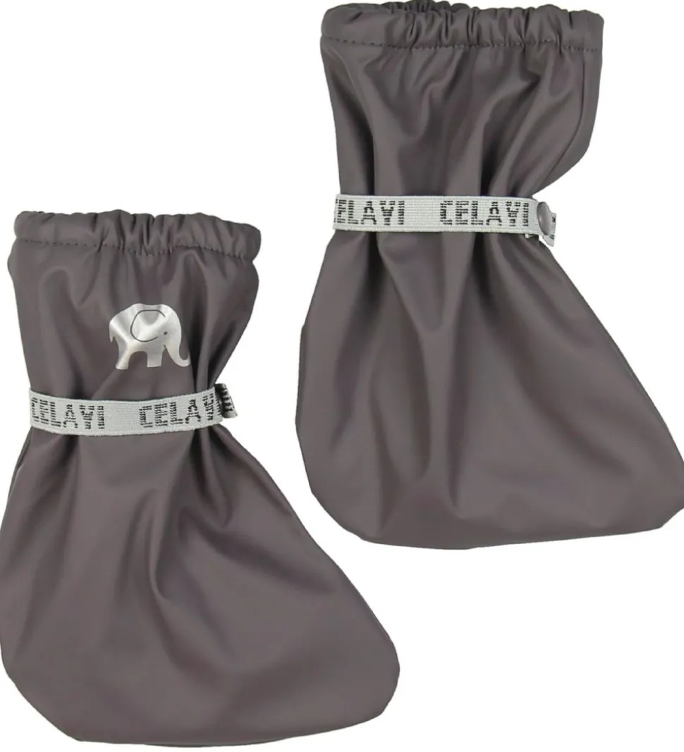 CeLaVi Overtrækssko m. Fleece - PU - Grå