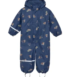 CeLaVi Regndragt m. Fleece - PU - Oceania m. Print