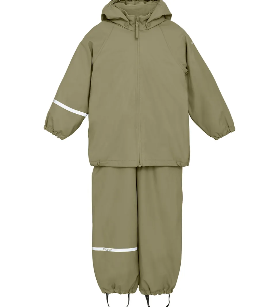 CeLaVi Regntøj m. Seler/Fleece - Recycle PU - Overland Trek