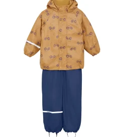 CeLaVi Regntøj m. Seler/Fleece - Recycle PU - Apple Cinnamon m.