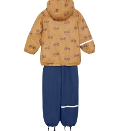 CeLaVi Regntøj m. Seler/Fleece - Recycle PU - Apple Cinnamon m.