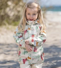 CeLaVi Softshelljakke - Brandied Apricot/Rosa m. Elefanter