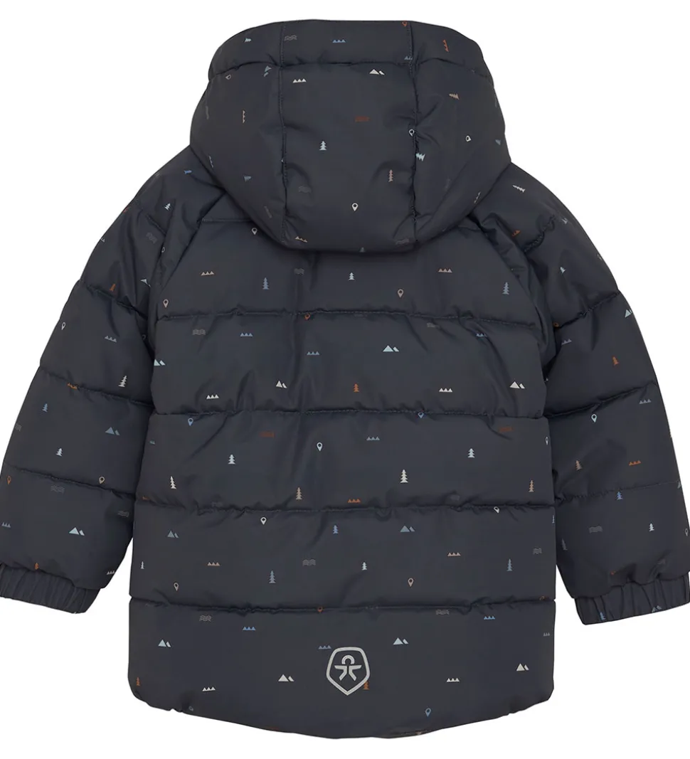 Color Kids Dynejakke - Phantom m. Print