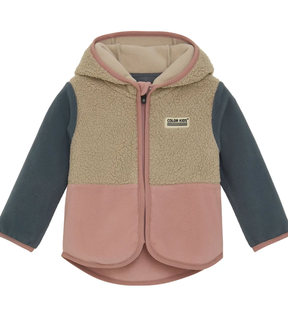 Color Kids Fleecejakke - Baby Teddy - Woodrose