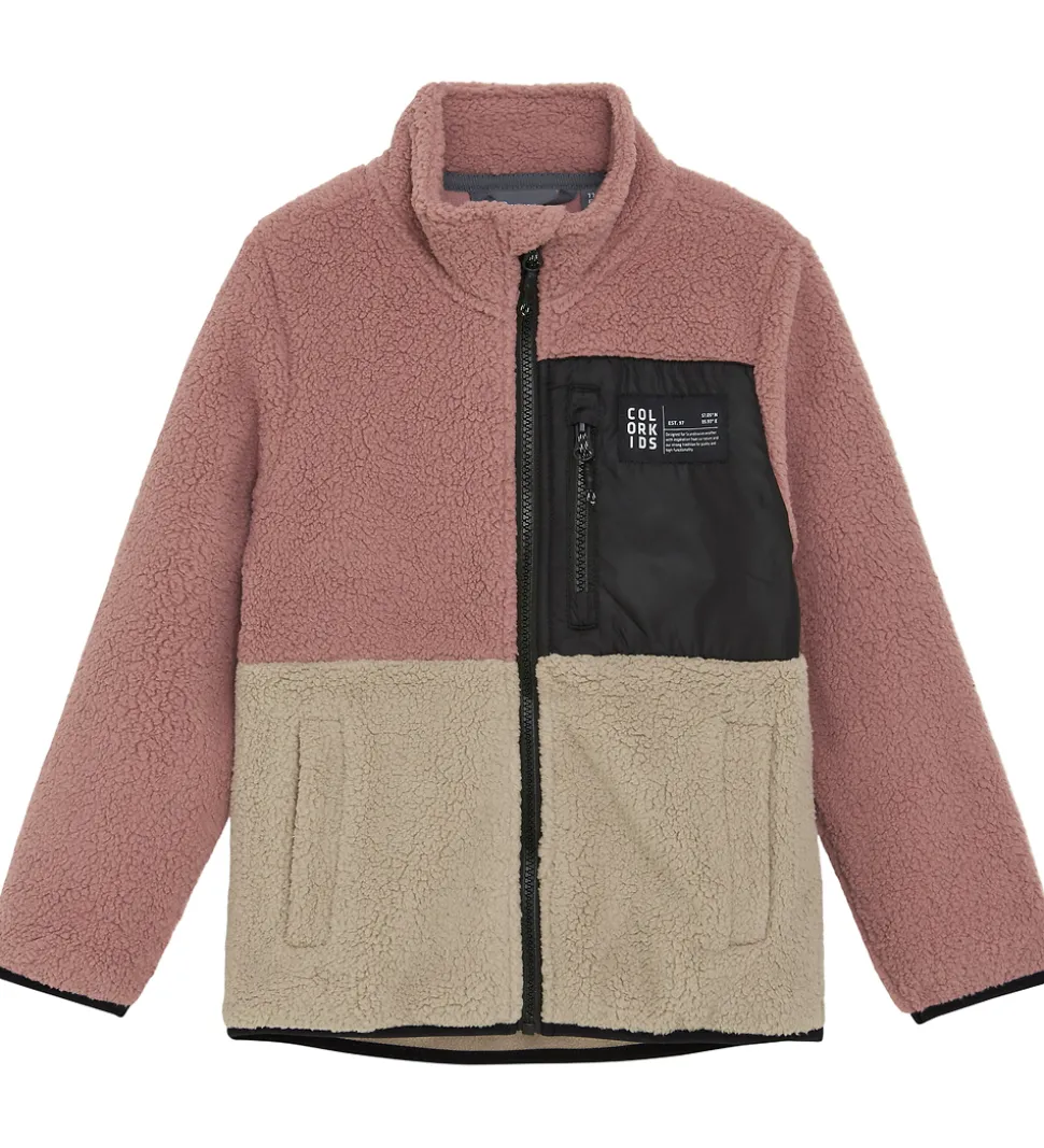 Color Kids Fleecejakke - Woodrose