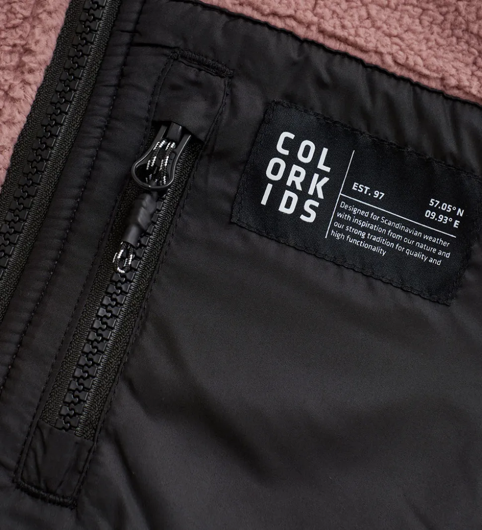 Color Kids Fleecejakke - Woodrose