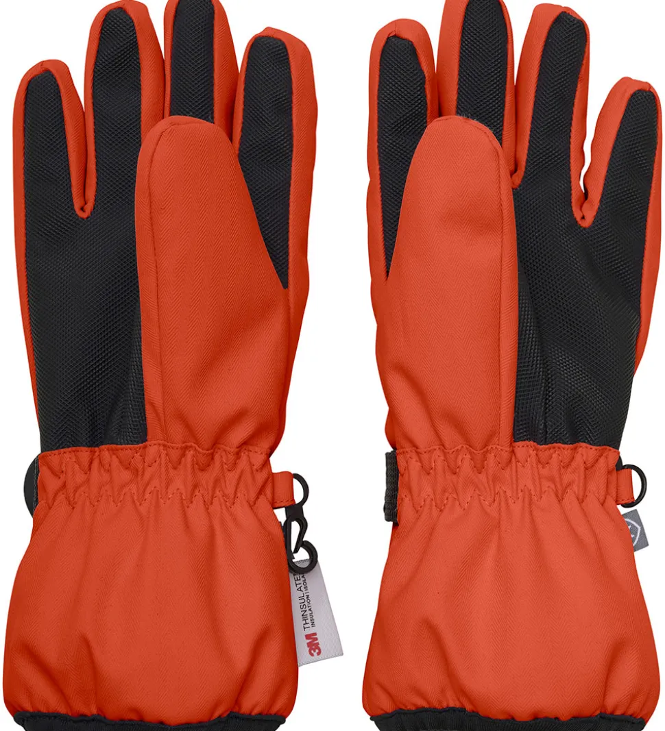 Color Kids Handsker - Tangerine Tango