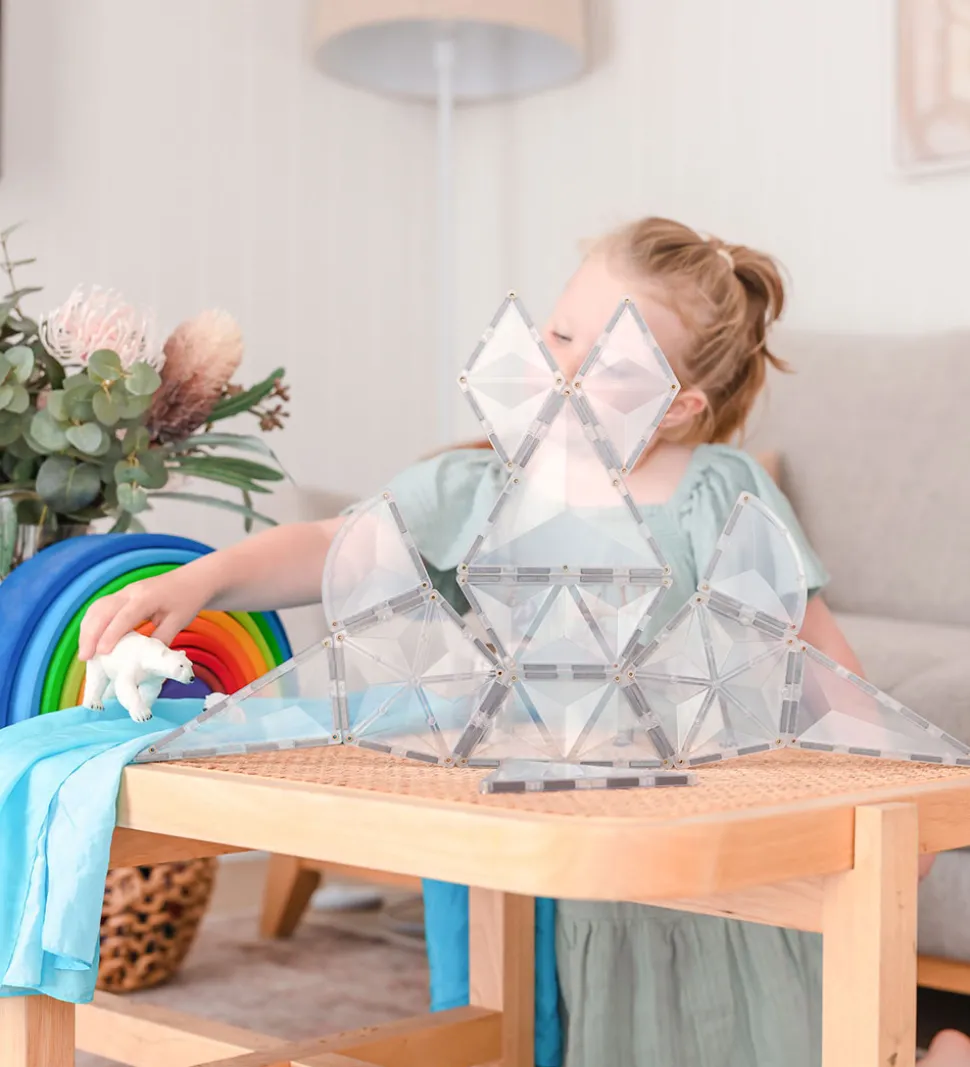 Connetix Magnetsæt - 24 Dele - Clear Shape Expansion Pack