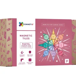 Connetix Magnetsæt - 40 Dele - Pastel Geometry