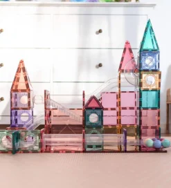 Connetix Magnetsæt - 106 Dele - Pastel Ball Run