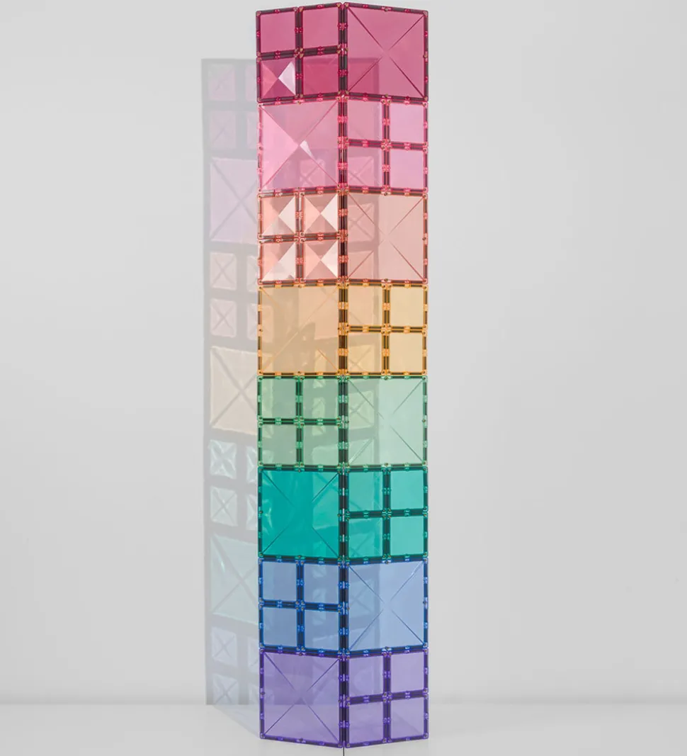 Connetix Magnetsæt - 40 dele - Pastel Square Expansion Pack